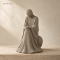 Aevrilo™ Ovelle Contemplative Figure Sculpture